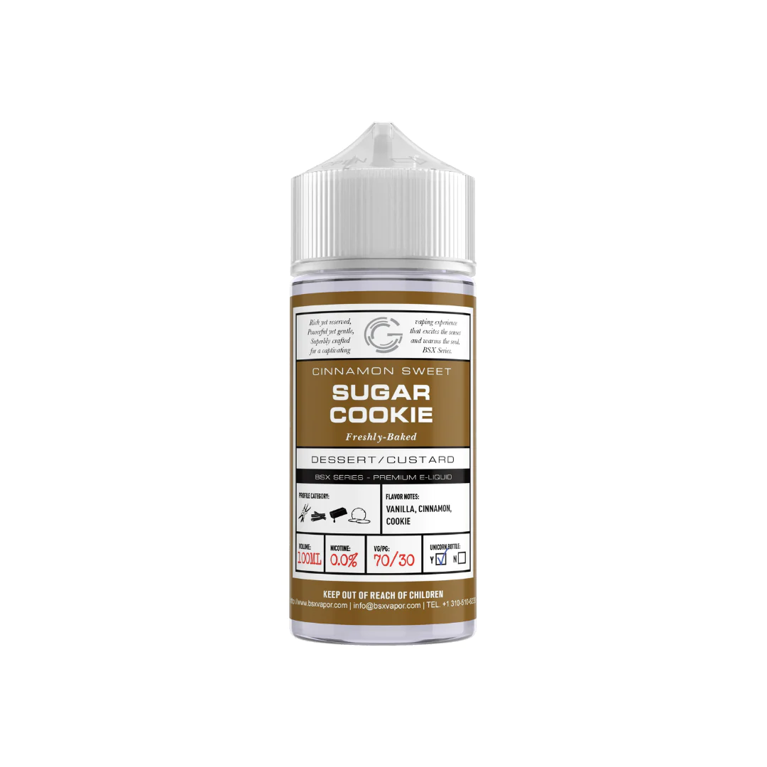 Basix by Glas E Liquid Sugar Cookie USA Juice Vapoureyes